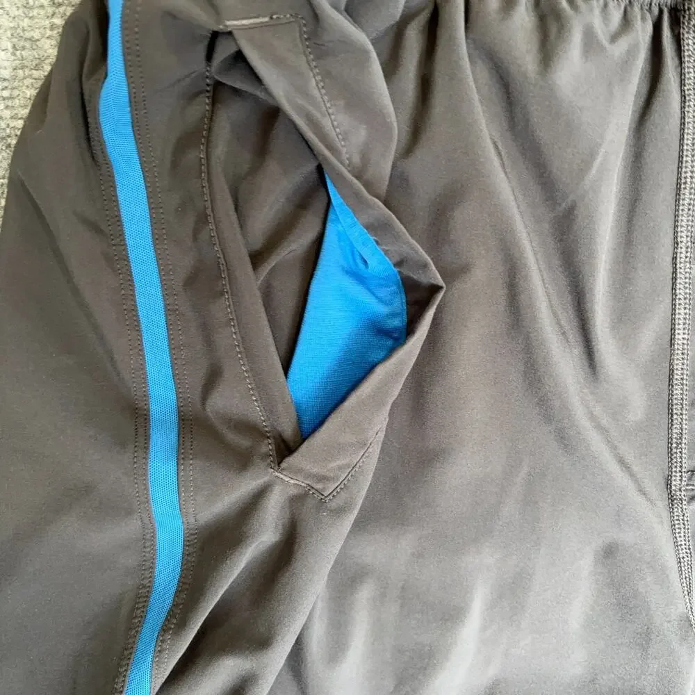 Lululemon Pace Breaker Shorts Mens Gray Blue Lined Swift 9